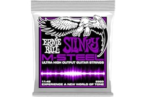 Ernie Ball Power Slinky M-Steel Electric Guitar Strings - 11-48 Gauge