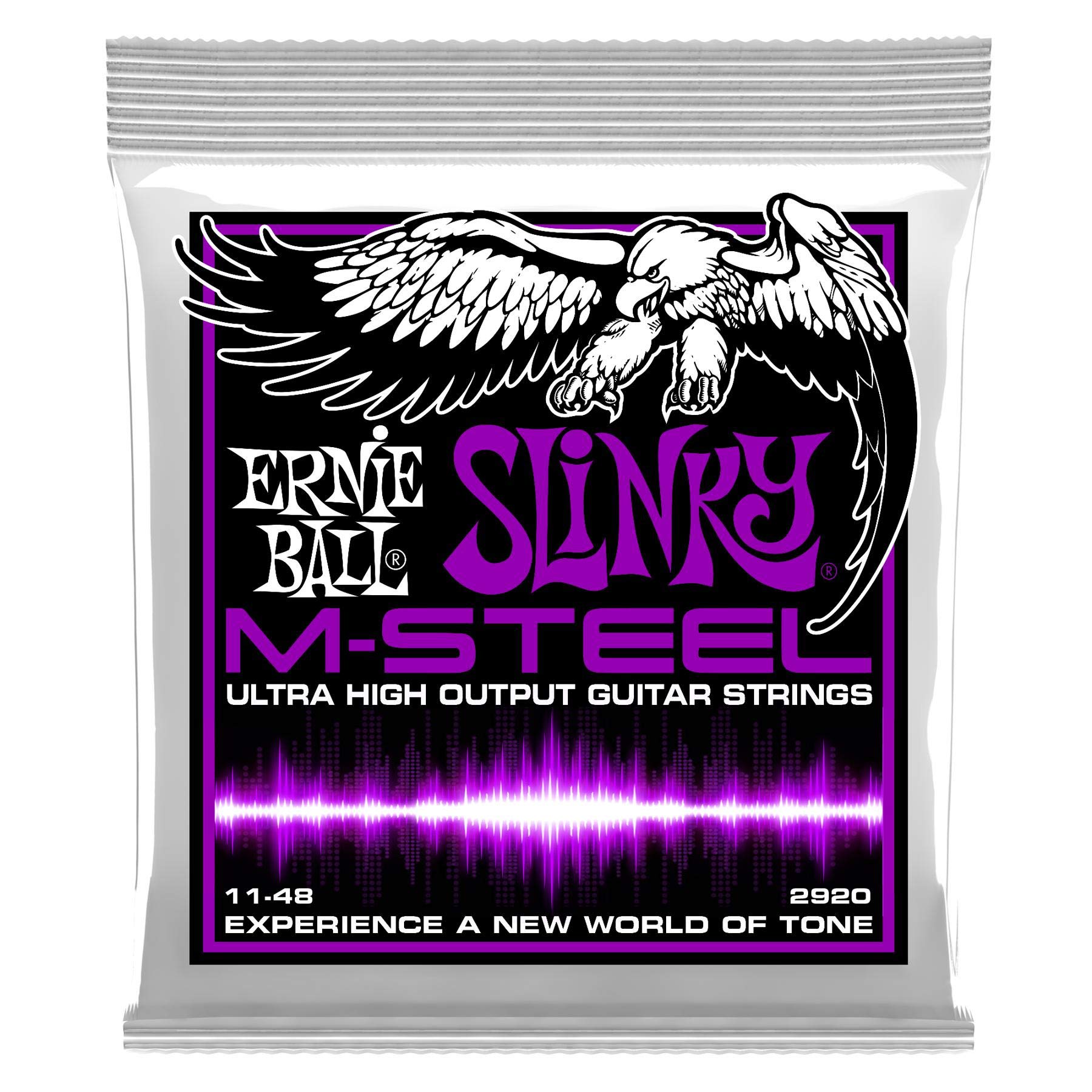 Ernie Ball Power Slinky M-Steel Electric Guitar Strings - 11-48 Gauge