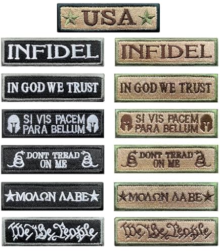 Infidel Arabic Tactical Patch – Crusader Morale Hook For Army Combat Gear (Multitan)