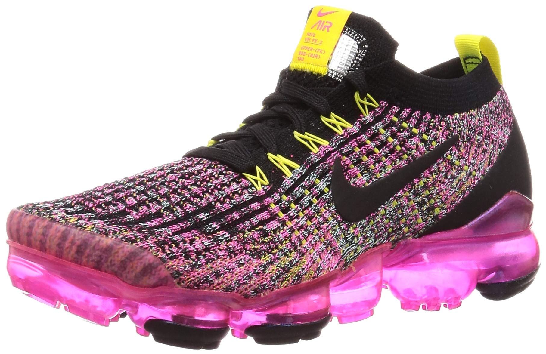 women's nike air vapormax flyknit 3 running shoes hyper pink
