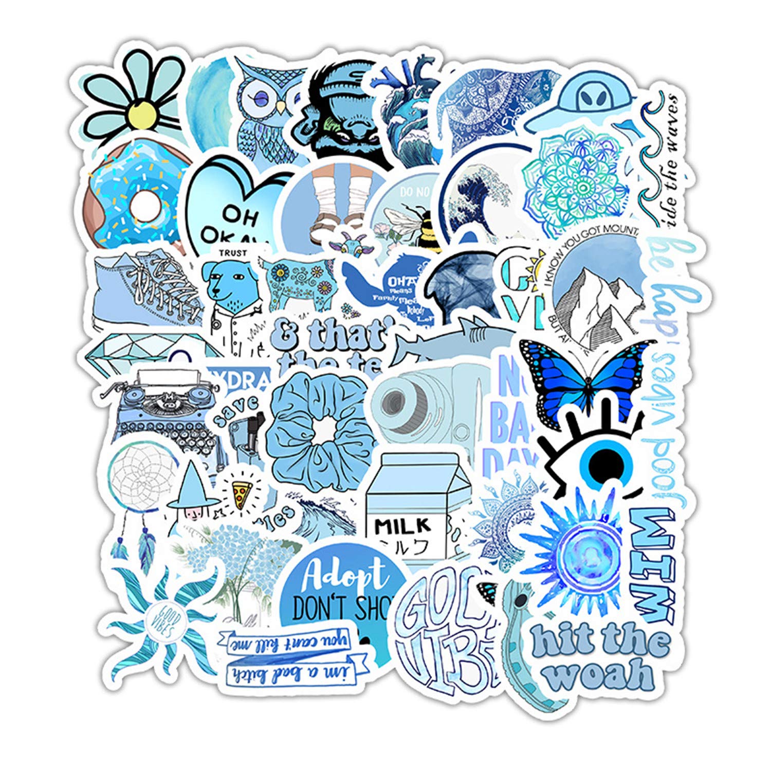 96+ Great Aesthetic Stickers Orange And Blue Draft