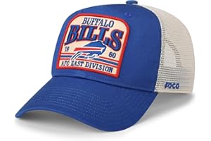 FOCO Men's NFL Team Logo Truckstop Patch Mesh Trucker Rf Hat Caps