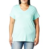 HUE Women's 3/4 Sleeve V-Neck Sleep Tee