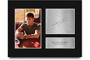 HWC Trading Jensen Ackles Supernatural Gifts Printed Signed Autograph Picture for TV Show Fans - US Letter Size
