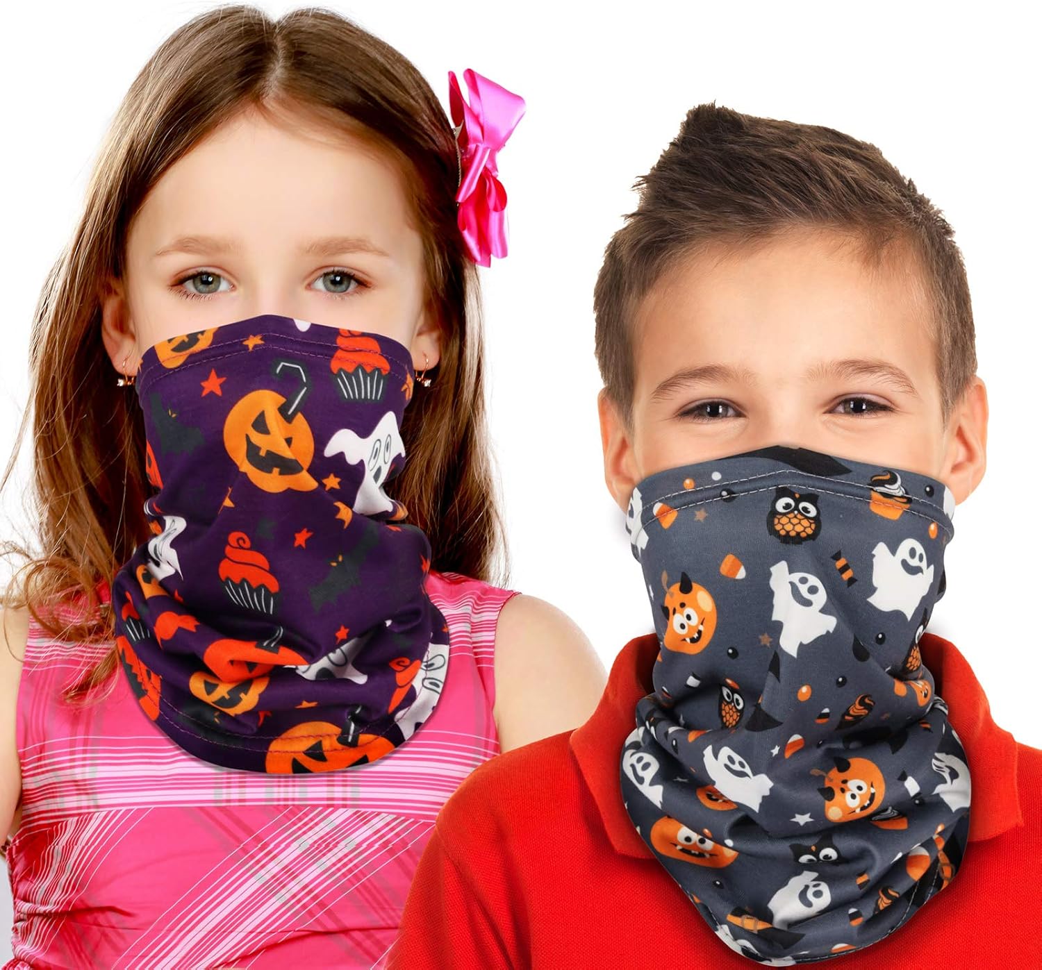 Kids Neck Gaiter Halloween Sports Youth Neck Gaiters Face Cover