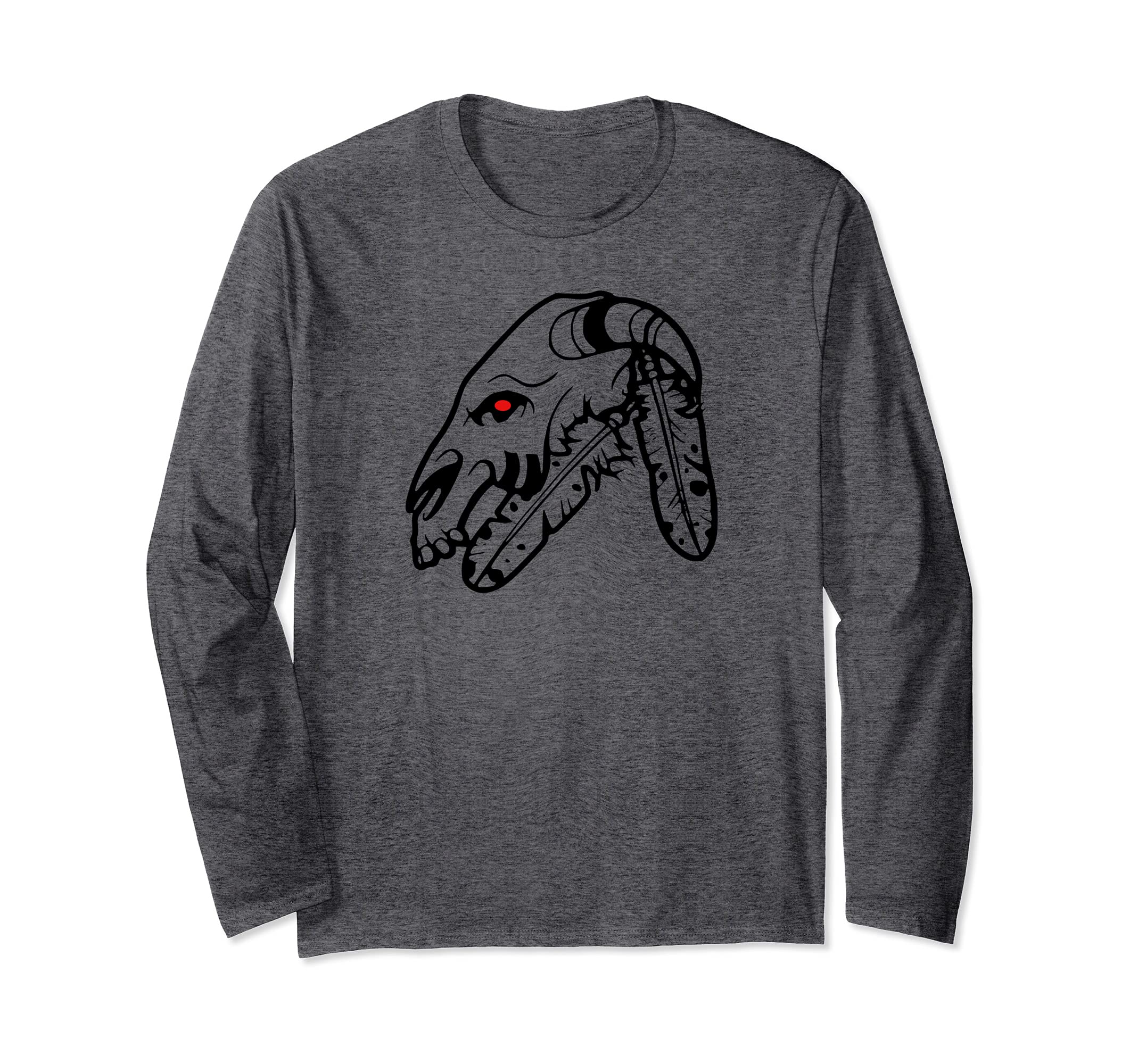 Rams Skull tattoo - Native American Indian Tattoo Long Sleeve T-Shirt