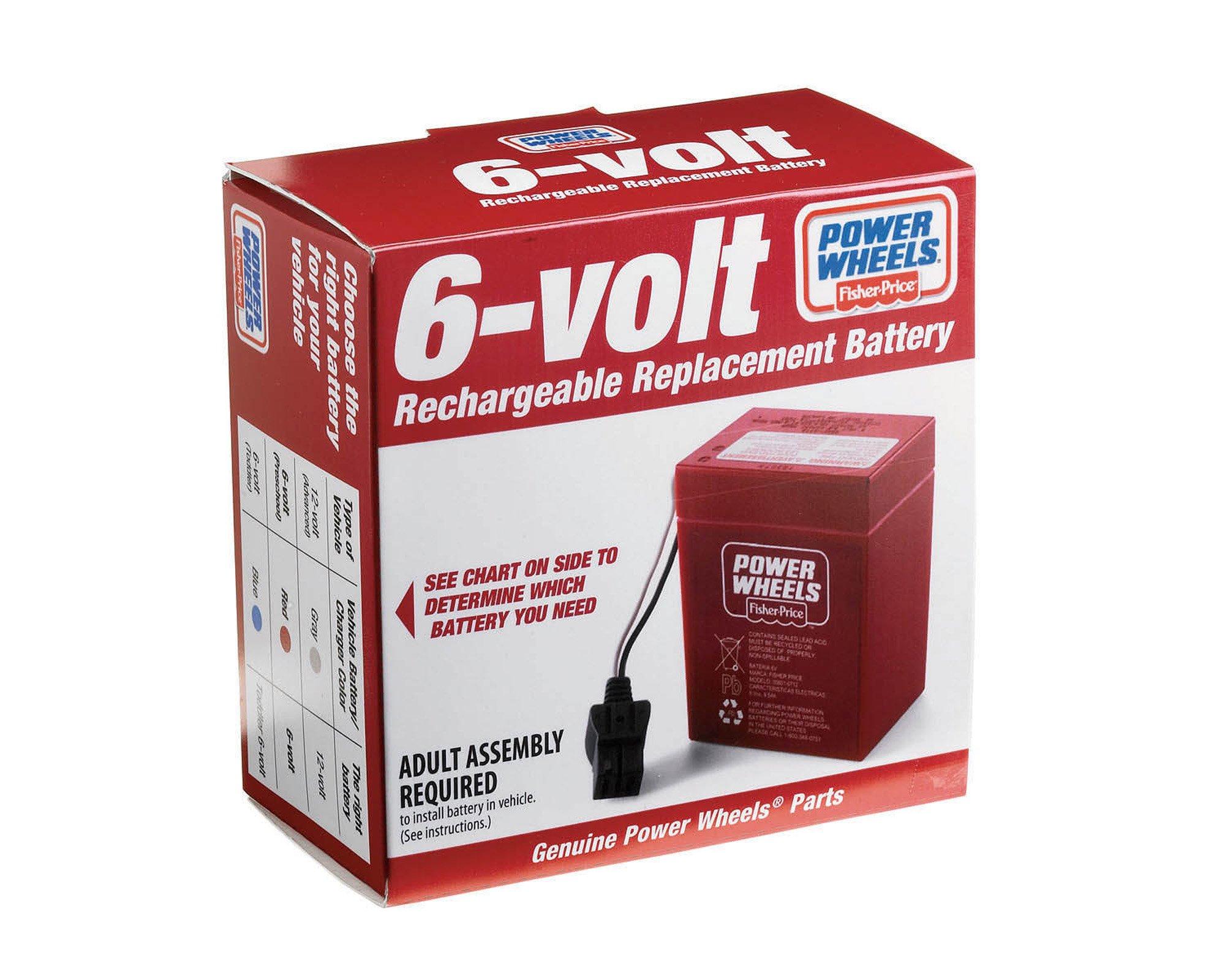 Power Wheels 6Volt Rechargeable Replacement Battery eBay
