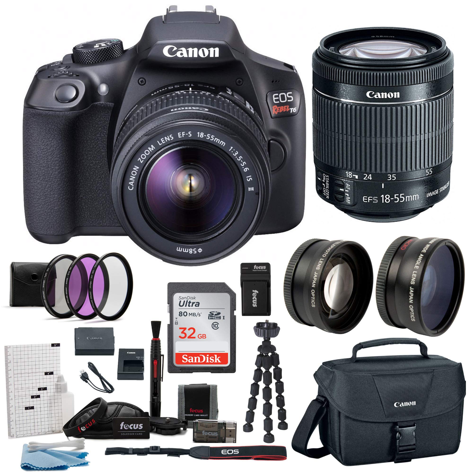 Canon EOS Rebel T6 Digital Camera Bundles
