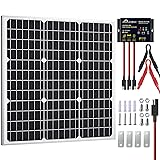 SOLPERK Solar Panel Kit 50W 12V, Solar Battery