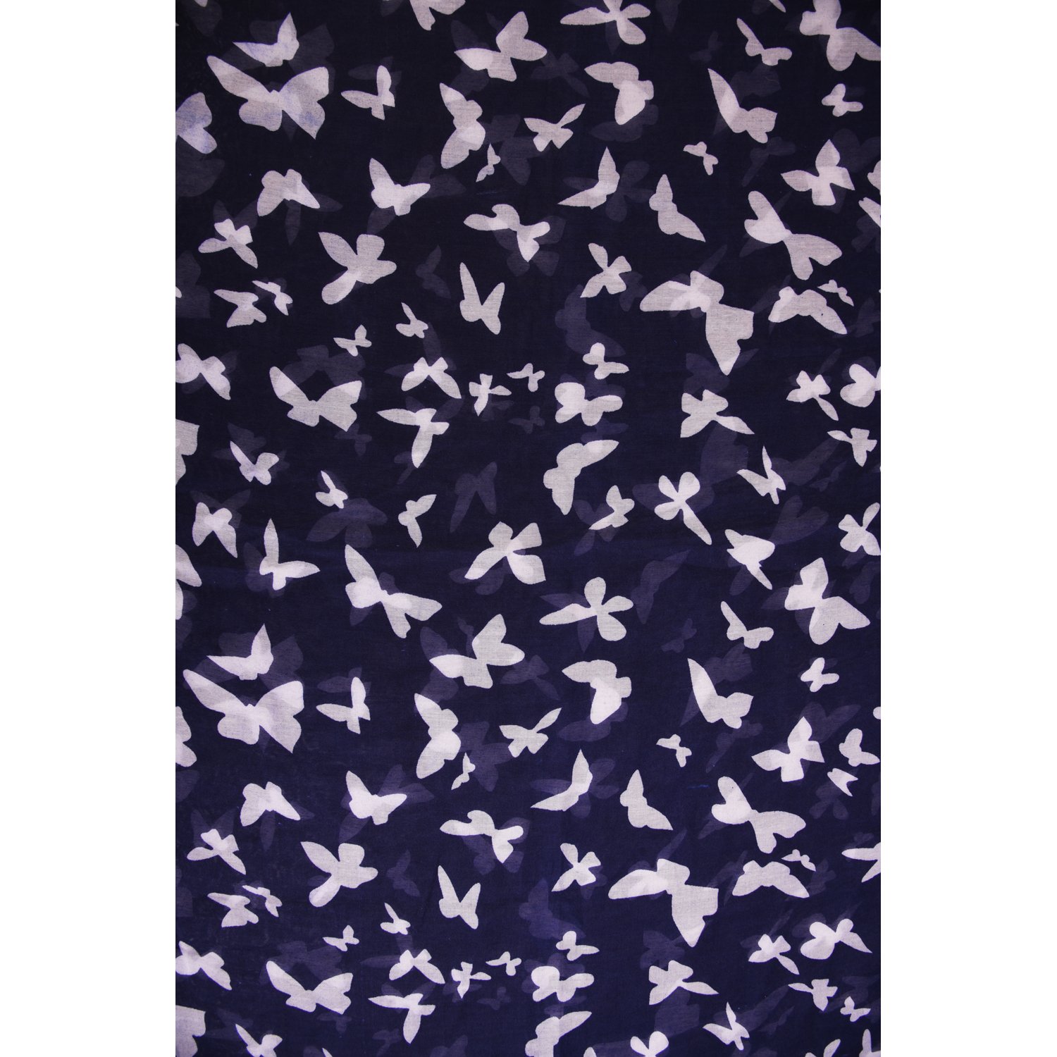 ziva fashion women's blue printed stole