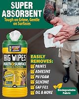 Big Wipes Multi-Surface Cleaning Wipes 80 Count Dispenser Tub view 2