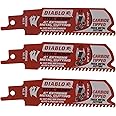 Diablo DS0408CF3 4-in. Steel Demon Carbide Recip Blades for Thick Metal Cutting