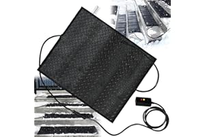 ANQAROS 30'' x 30'' Snow Melting Mats Outdoor, Heated Snow Melting Mats, Electric Ice Melting Mats For Winter Snow Removal,Driveway Heating Mat For Snow,Heated Walkway Mats Outdoor With With 10ft Power Cord