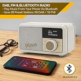 Roberts Revival Petite2 Digital Radio FM DAB DAB+ Bluetooth Pastel Cream view 9