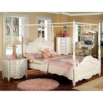 Amazon Com Furniture Of America Talia Pearl White 3 Piece