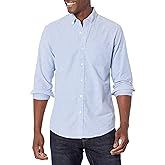 Amazon Essentials Men's Long Sleeve Shirts Casual - Regular-Fit Pocket Oxford