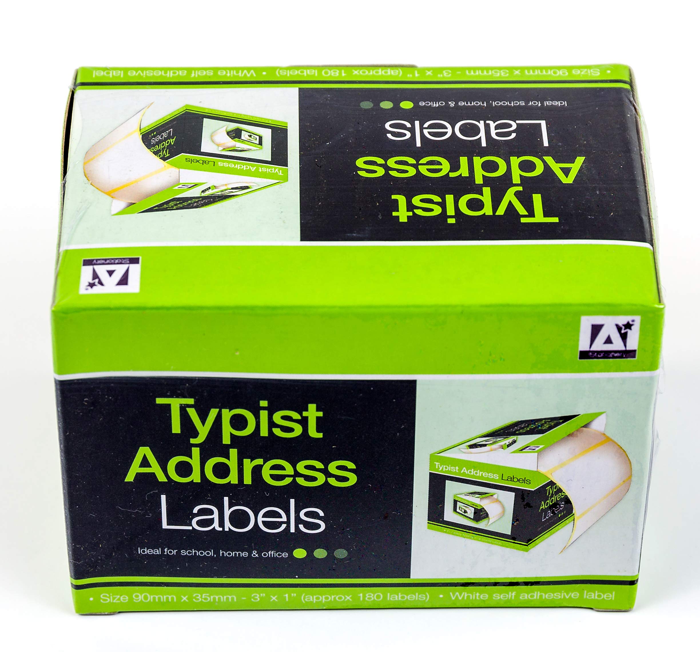 6 Rolls of Typist Address Labels 180 Per Roll Size: 90 X 35mm (3" x 1")