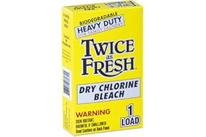 Twice As Fresh Heavy Duty Coin-Vend Powdered Chlorine Bleach, 1 Load, 100/Carton