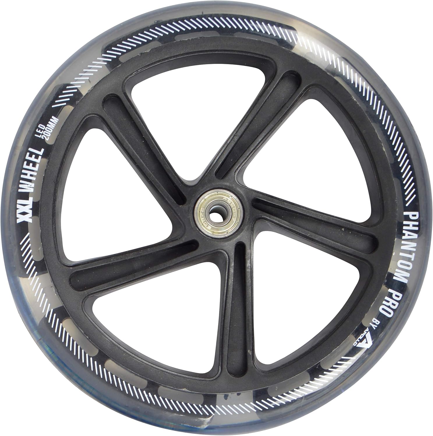 Apollo City Scooter LED Replacement Wheel Set 200mm Pro Wheels ABEC 7 Bearings, Scooter