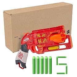 NERF Zombie Strike Hammershot Blaster, Red