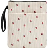 Book Sleeve, Book Covers for Paperbacks with Zipper, Book Lover Gifts | Gift for book lovers, Book Sleeves with Zipper, 11.4 x 9 inch, Travel Book Protector Pouch for Paperbacks &amp; Hardcover Books.