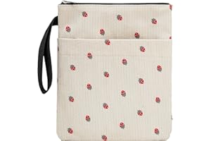 DSIUE Book Sleeve, Book Covers for Paperbacks with Zipper, Book Lover Gifts