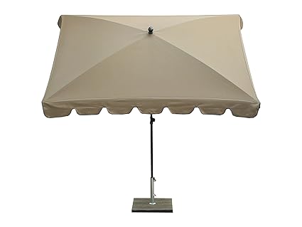 Maffei Art 86R Allegro, Sonnenschirm, rechteckig cm 240 x 160, Stoff Dralon, Made in Italy. Farbe Taupe