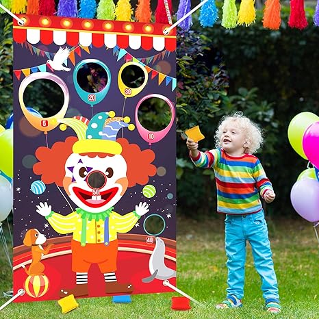 Indoor Outdoor Throwing Games For Kids Carnival Party Decoration Suppliers Clown Carnival Party Games For Kids