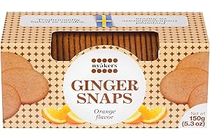 NYÅKERS Nyakers Swedish Ginger Snaps, Orange, 5.3 Ounce Box (Pack of 12)