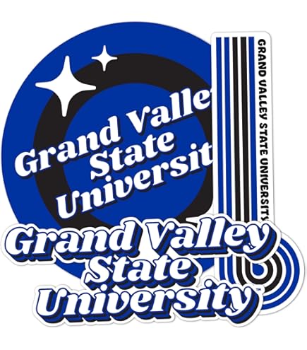 Desert Cactus Grand Valley State University Sticker GVSU Lakers Vinyl Decals Laptop Water Bottle Car Scrapbook Sheet T1 (Type 1-1), Decals