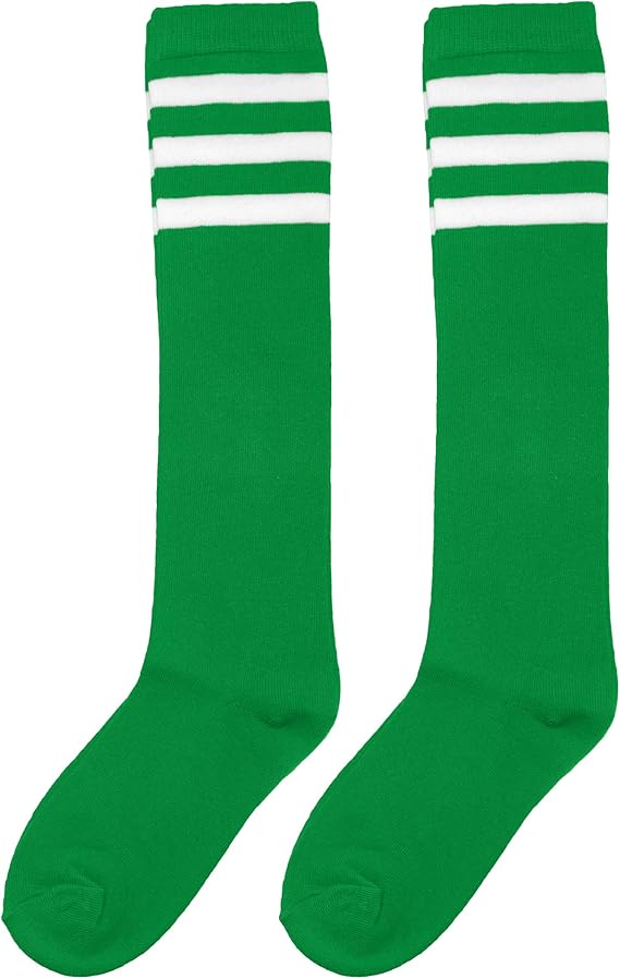 Amazon Co Jp Angelina レフェリー ニーハイソックス ホワイトストライプ Us サイズ One Size カラー グリーン 服 ファッション小物 Amazon Co Jp Angelina レフェリー ニーハイソックス ホワイトストライプ Us サイズ One Size カラー グリーン 服 ファッション小物