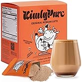 KimlyParc Vegan Korean Instant Coffee Mix (10 Packets x 0.7 oz) | Original Korean Latte 3-in-1 | Freeze-Dried Coffee with Vegan Creamer, Organic Cane Sugar & Himalayan Pink Salt | Dairy-Free, Gluten-Free