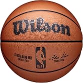 WILSON NBA Official Game Basketball - Brown, Size 7-29.5"