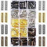 Boao 200 Pieces Aglets Metal Aglets for Shoelaces