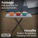 Oypla 2.5ft Folding Heavy Duty Outdoor Trestle Garden Table 76cm view 5