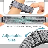Bcuckood 3 Pack Elastic Nylon Loop Straps for Fitbit Versa 2 Versa Lite Versa SE view 4