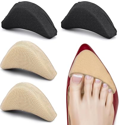 WLLHYF 2 Pairs Soft Sponge Adjustable Shoe Filler Big Toe Plug Foot Brace