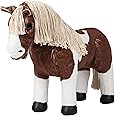 LeMieux Toy Pony Flash for Kids - Brown Skewbald - Soft Coat - Flexible - Pretend Play - Stuffed Animal Horse - Gift for Kids - Suitable for Ages 3 Years +