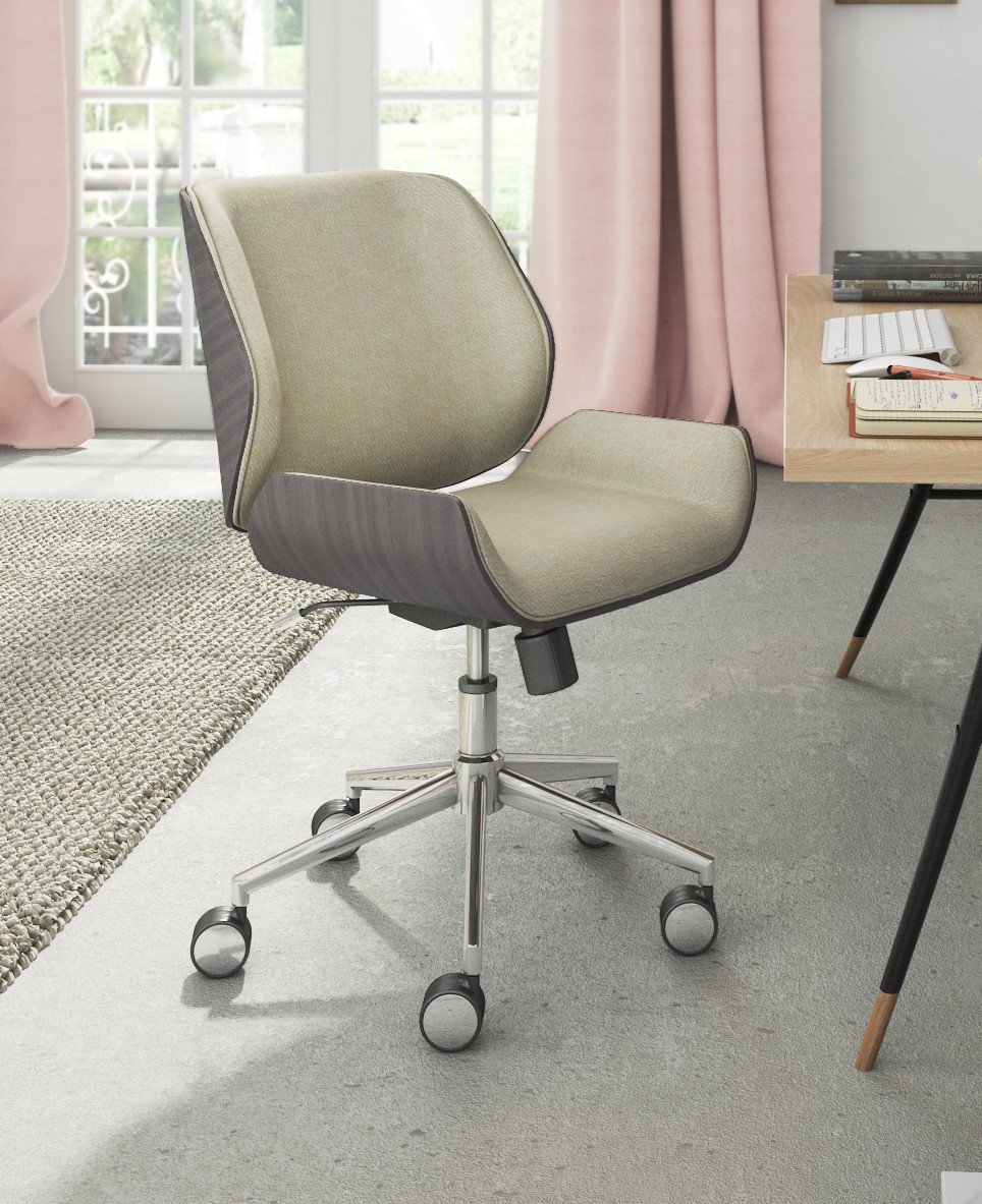 Elle Decor Ophelia Bentwood Task Chair French Ivory