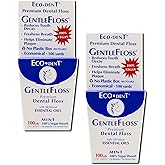 Eco-Dent Premium Dental Floss GentleFloss, Mint Flavored 100 yards (a) - 2pc