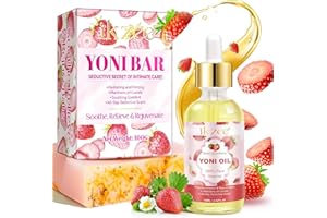 Yoni Oil and Soap Bar Set for Women, Feminine Serum Made with Pure Essential Oils, Feminine Balance Set for Daily Freshness -