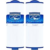 Cryspool® 05040 Filter Compatible with Marquis Spa 20041, 20091, 370-0237, 5CH-502, Marquis 50, PPM50SC-F2M, FC-0195, 50 Sq. Ft Spa Filter Cartridge, 2 Pack