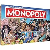 Monopoly: One Piece Edition Board Game | Buy, Sell, Trade with Popular Characters from the Manga &amp; Anime Series | Featuring 9 Miniature Tokens | Officially Licensed Merchandise and Collectible