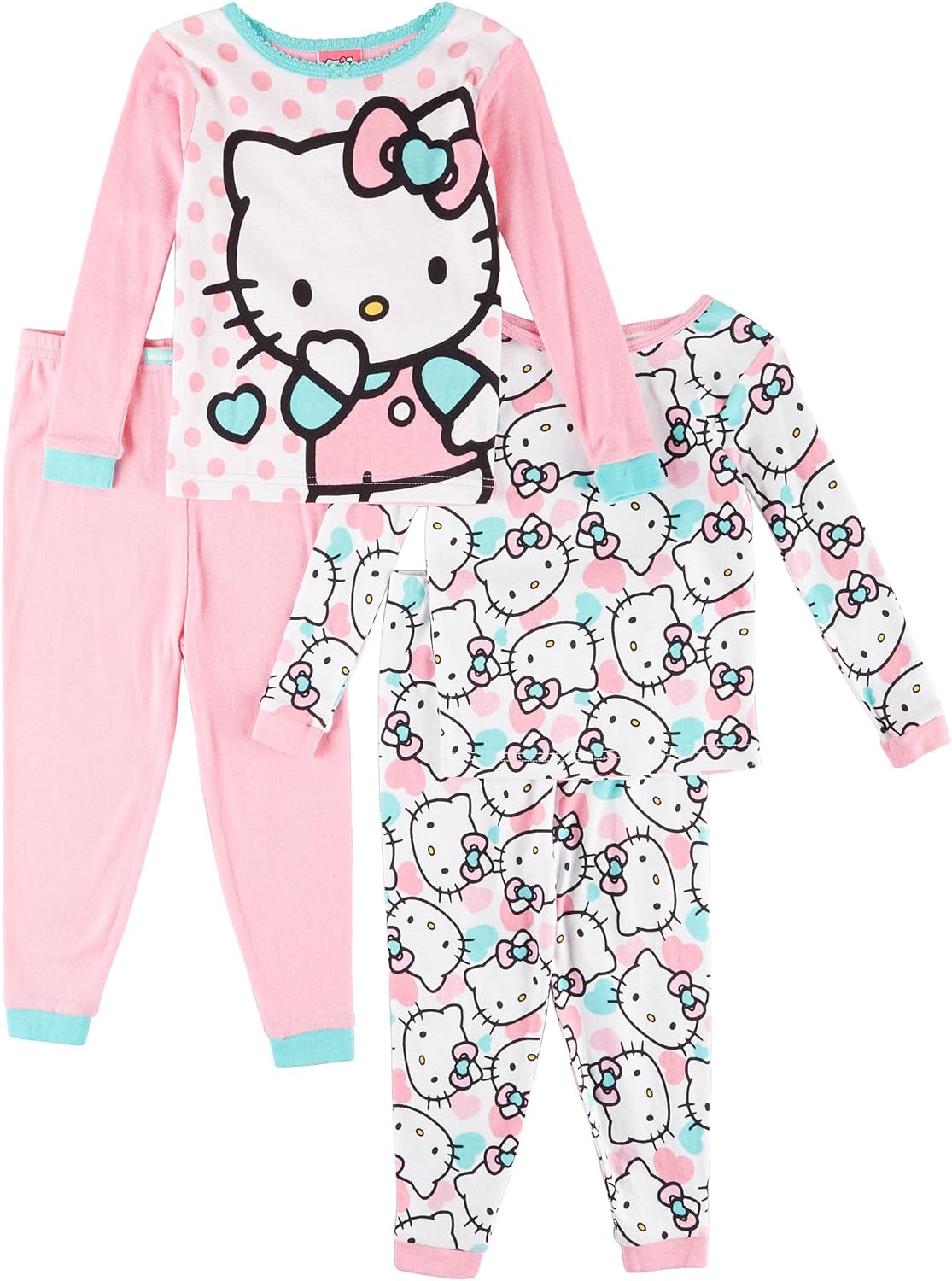 Hello Kitty Little Girls' 2 Piece PJ Set (Toddler/Kid