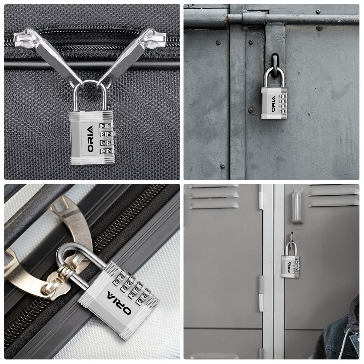 HOJLKLD Cadenas à Code, Cadenas à Cobinaison De 5 Lettres, Cadenas