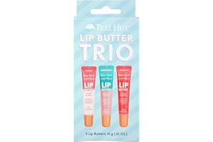 Tree Hut Sugarlips Lip Butter Trio, Original, Watermelon & Strawberry Lip Butters, Hydrating & Moisturizing Lip Care Set, Smooth & Nourish Lips, Perfect Holiday Gift & Stocking Stuffer, 0.52 fl oz