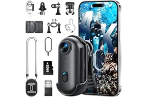 GENERIC 4K Mini Body Camera, Wearable Action Body Cam, Sports Action Camera，Thumb Size Hands-Free Recording Body Worn Camera, Premium Portable Camcorder Mount Anywhere for Work, Travel,Fishing, Pet Walking