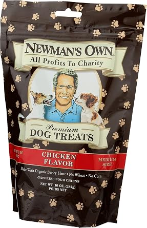 Newman's own Dog treats for medium and large-sized dogs barley flour (certified Organic), ground chicken, carrots (certified or (757645613002)