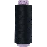 Mettler Silk-Finish Cotton Thread, 2000 yd/1829m, Black
