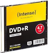 Intenso 4811652 DVD+R Blank Discs 16x Speed 4.7GB Printable 10 Pack Spindle view 2